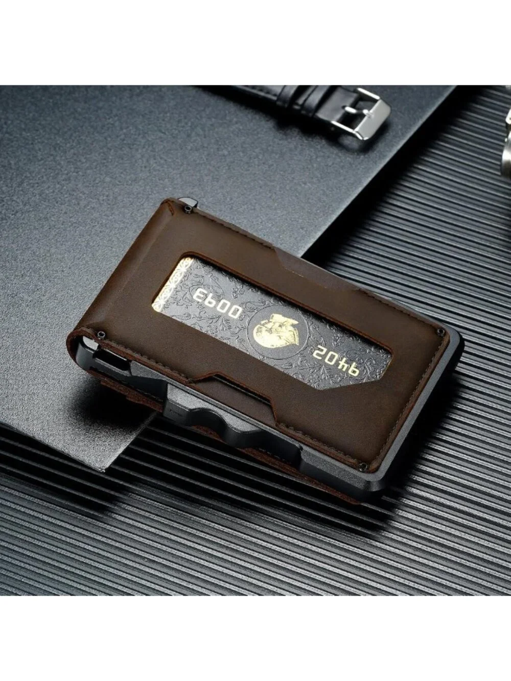 Slim RFID Leather Wallet for Men | Minimalist Front Pocket Card Holder & Money